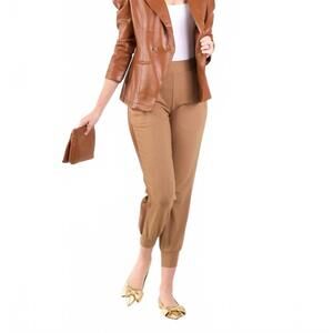 NEW EMILY MCCARTHY bradshaw blazer in luggage vegan leather